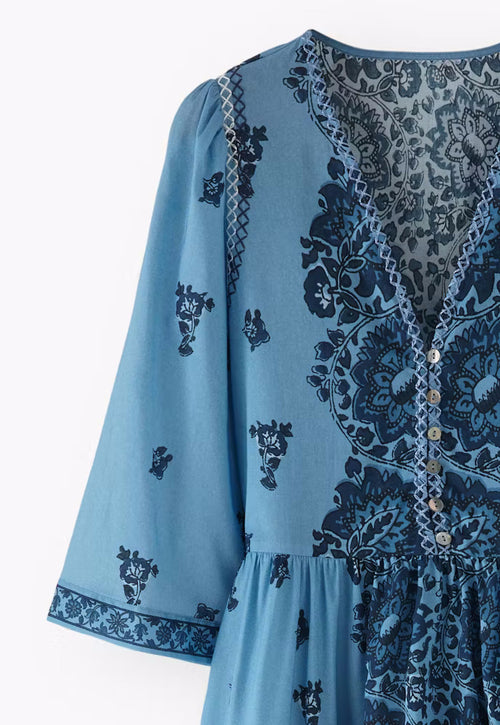 Printed dress Fine cotton